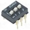 Intrerupator DIP, 3 pozitii, montare THT, 3 sectiuni, C&amp;K - SDA03H1BD