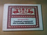 CUSATURI ROMANESTI DIN IZVOADE STRABUNE - Elvira Zamfirescu-Talianu - Editura Tehnica, 1980, 40 p.+ XX planse + 2 planse anexate