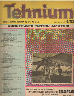 C10370 - REVISTA TEHNIUM, 4/1982 foto