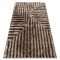 Covor FLIM 010-B7 modern shaggy, labirint - structural maro, 120x160 cm