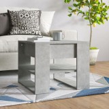 VidaXL Măsuță de cafea, gri beton, 55,5x55x45 cm, lemn prelucrat