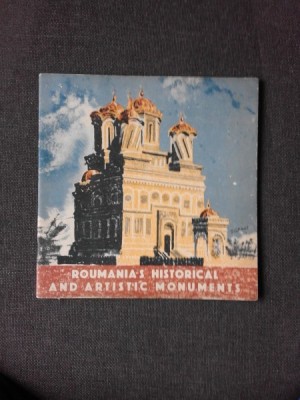 ROUMANIAN&amp;#039;S HISTORICAL AND ARTISTIC MONUMENTS (TEXT IN LIMBA ENGLEZA) foto