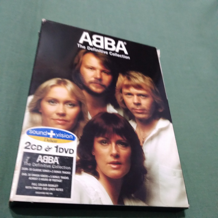 SET BOX PACHET 2 CD + DVD ABBA-THE DEFINITIVE COLLECTION RARA!!!! ORIGINALUNIVERSAL