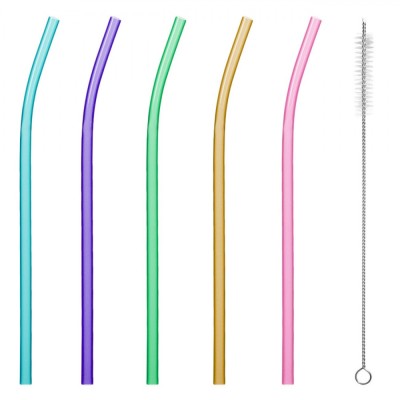 Set Paie Reutilizabile, Multicolor, 10 Bucăți, Perie Inclusă, Plastic Curbat foto