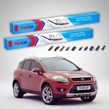 Cumpara ieftin Ștergătoare Ford Kuga Mk1 C394 SUV 2008-2012 | Set Față Flat Premium &ndash; TeamCar&reg;