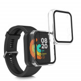 Set 2 huse pentru Xiaomi Mi Watch Lite/Redmi Watch, Kwmobile, Transparent, Plastic, 58068.02