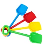 Lopata colorata pentru copii, 48 cm, plastic non-toxic, fabricata in Ucraina