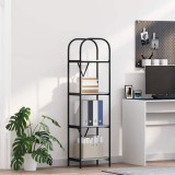 VidaXL Raft pentru cărți sonoma gri 40 x 30 x 146 cm Lemn compozit