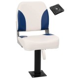 VidaXL Scaun barcă, cu piedestal pivotant la 360&deg;