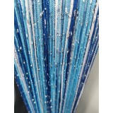 Cumpara ieftin Perdea franjuri alb,bleu,albastru COL15