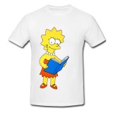 Tricou &quot; Lisa Simpson reading &quot;
