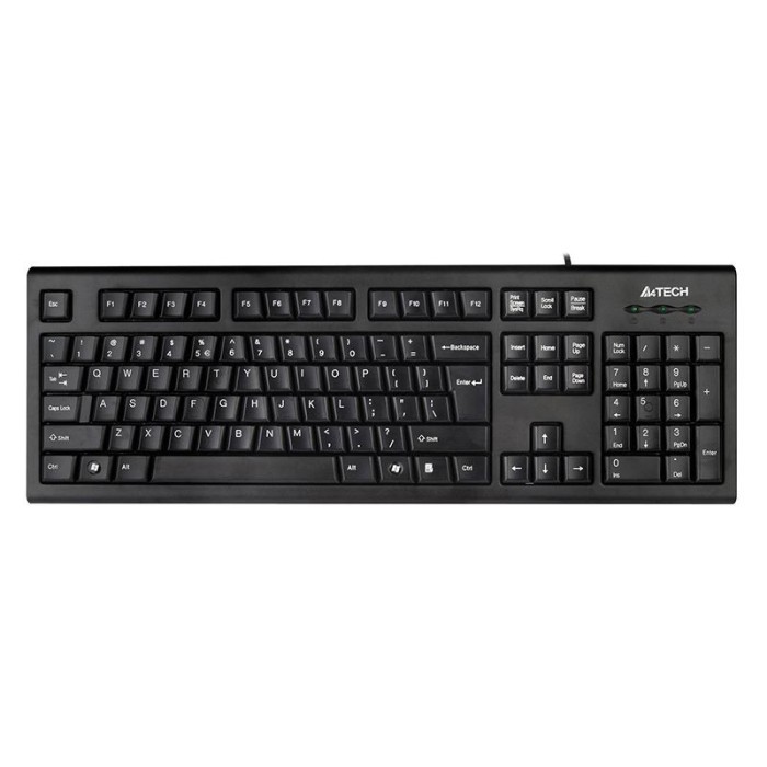 Tastatura comfort Round USB A4-KR85USB A4Tech, 104 taste