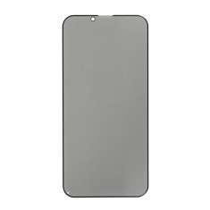 Folie de sticla securizata IdeallStore&reg; pentru protectie compatibila iPhone 13/13 Pro, 3D, Anti-spy, neagra, acoperire full-cover