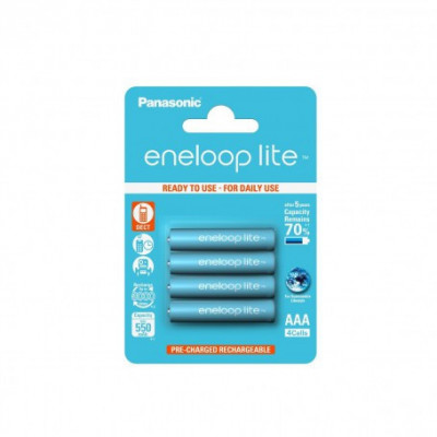 Panasonic Eneloop Lite AAA R3 550mAh 1.2V Baterii Reincarcabile-Conținutul pachetului 1x Blister foto