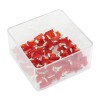 Set 50 Buc Mini Sigurante Auto Lamelare Fuzibile 10A Rosii