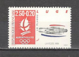 Franta.1991 Olimpiada de iarna ALBERTVILLE XF.586, Nestampilat