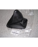 Burduf Schimbator BMW E46 cu Chenar Plastic - Piele Ecologica, Negru, Cusaturi Rosii