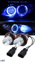 Set 2 Becuri Led Marker Angel Eyes BMW E39 E60 E61 E39 E63 E64 E65 E66 E83 X5 BMW, albastru