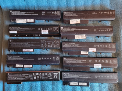 lot 10 baterii laptop - diverse modele HP - foto