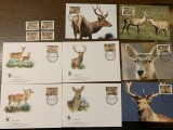 tajikistan - cerb - serie 4 timbre MNH, 4 FDC, 4 maxime, fauna wwf