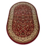 Covor Royal Adr oval model 1745 vin roșu, 100x180 cm