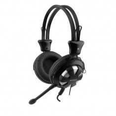 Casti cu microfon a4tech comfortfit stereo headset full size 20-20000hz 32 ohm cablu 2m culoare foto