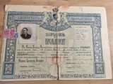 Diploma de bacalaureat din perioada Carol ll / Student evreu Zelter Leon 1938