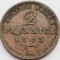 2458 Germania Saxe Weimar Eisenach 2 pfennig 1865 Carl Alexander km 206