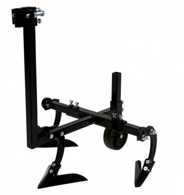 Prasitoare cu roata limitatoare adancime pentru motocultor, 20cm distanta intre randuri, tija 45cm Mostools foto