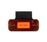 Lampa Laterala Gabarit LED Galbena 12/24V, 12 LED-uri, Suport Inclus, Ovala 118x46mm, Piese Auto, Semnalizare