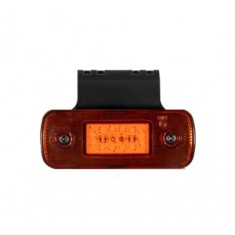 Lampa laterala cu suport 12 LED- 12/24V Galben FR0191Z