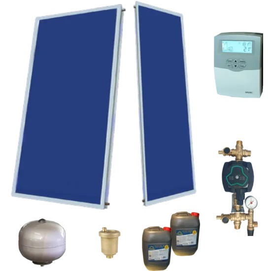 Pachet Solar 4 Persoane, Confort, Colector F 1,5, Fără Boiler
