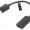 Adaptor DisplayPort la HDMI 0,15m VENTION negru ABS