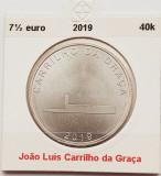178 Portugalia 7,5 Euro 2019 Carrilho da Gra&ccedil;a km 906 argint, Europa