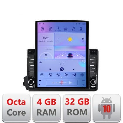 Navigatie Ssangyong Kyron Actyon G-158 ecran tip TESLA 9.7&quot; cu Android Radio Bluetooth Internet GPS WIFI 4+32GB DSP 4G CarStore Technology