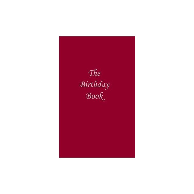 The Birthday Book - Dark Red