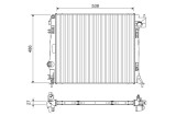 VALEO 701108 Radiator, racire motor