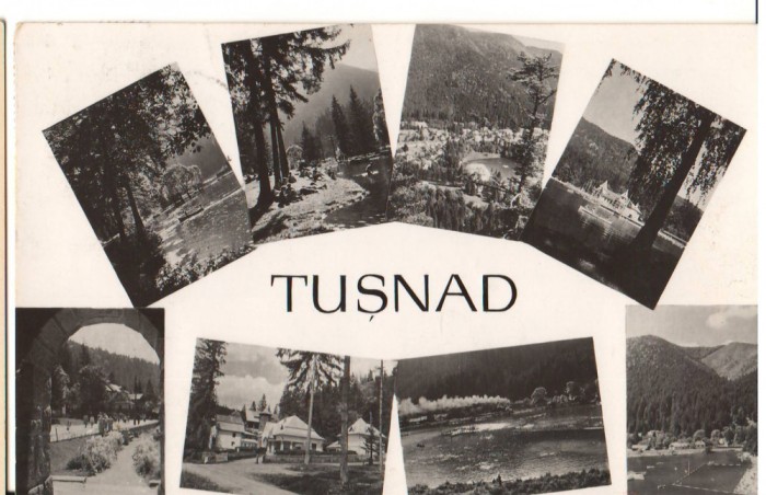 CPIB 22754 - CARTE POSTALA - TUSNAD, MOZAIC, RPR, 1959