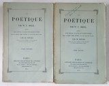 LA POETIQUE , TOMES I - II par W. F. HEGEL , 1855