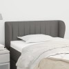 VidaXL Tăblie de pat cu aripioare gri &icirc;nchis 93x23x78/88 cm textil 3117365