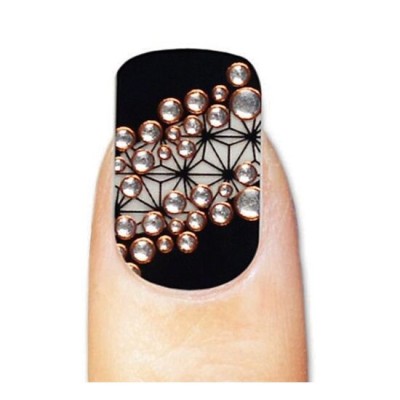 Sticker pentru unghii, cu strassuri, Nascita, 18 foto