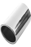 Amortizor universal de eșapament cu aspect sport tuning din oțel inoxidabil, p&acirc;nă la 65 mm diametru, cromat