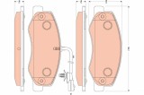 TRW GDB1885 COTEC set placute frana,frana disc