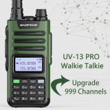 Baofeng walkie-talkie UV13 PRO, Incarcare USB TIP-C , VERDE MILITAR 2023