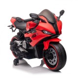 Cumpara ieftin Motocicleta electrica pentru copii, Kinderauto B919, putere 90W, baterie 12V-12Ah, bluetooth, rosie