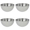 Set boluri, 4 piese, 900 ml, Metal, Argintiu