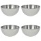 Set boluri, 4 piese, 900 ml, Metal, Argintiu