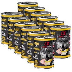 Alpha Spirit Dog Wet - Rabbit &amp;amp;amp; Banana 12 x 400 g foto