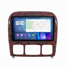 Navigatie Auto Multimedia cu GPS Android Mercedes S Class W220 (1998 - 2005), Display 10 inch, 2GB RAM +32 GB ROM, Internet, 4G, Aplicatii, Waze, Wi-F