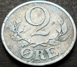 Cumpara ieftin Moneda istorica 2 ORE - DANEMARCA, anul 1943 *cod 637, Europa, Zinc